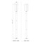 Z-Lite Leland Outdoor Post Mounted Fixture, 1-Light, 9 In.W x 97.25 In.H, Sand Black/Sand Blast 5005PHB-5012P-BK-LED - alternate 5